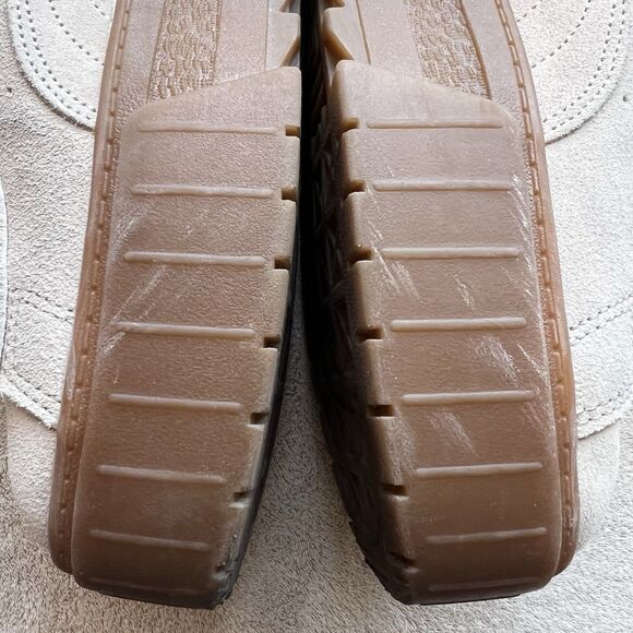 Puma Mayze Alpine Snow Cream Brushed Suede Platform Sneaker Women 8.5 Athleisure - Picture 7 of 15